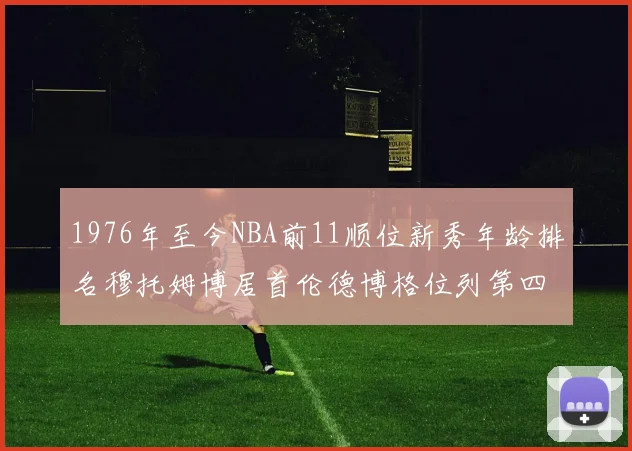 1976年至今NBA前11顺位新秀年龄排名穆托姆博居首伦德博格位列第四